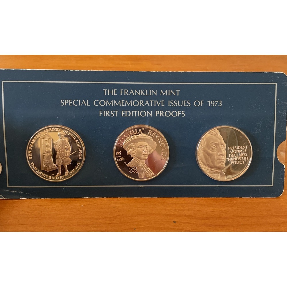 The Franklin Mint Special Commemorative Issues Of 1973 First Edition Proofs NIP